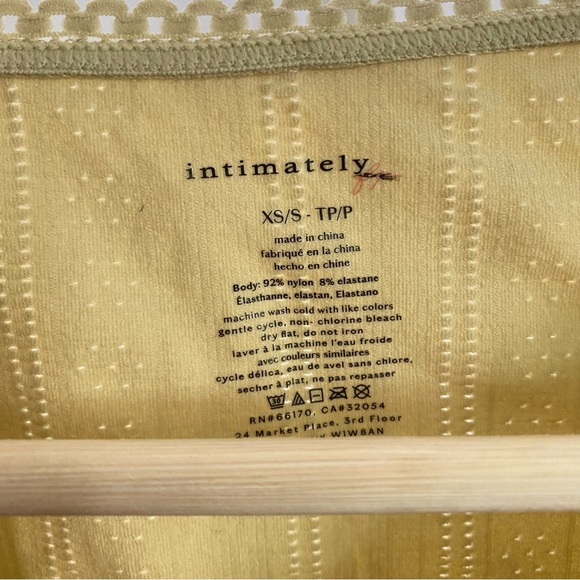 NWOT Intimately Free People Playing Favorites Bodysuit In light tan XS - Picture 3 of 3